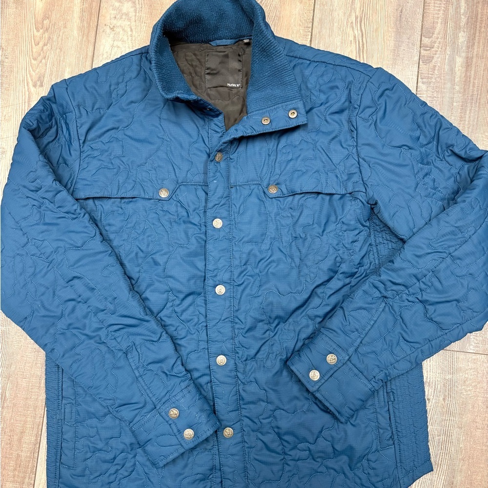 Hurley - Men's Deep Blue Quilted Jacket